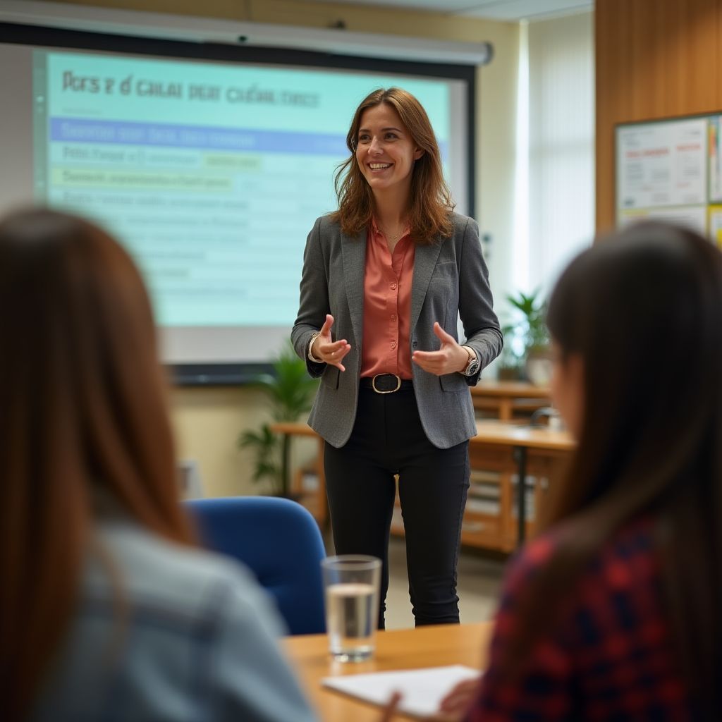 Profesores nativos enseñando inglés
